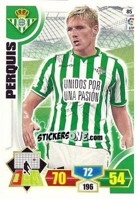 Sticker Perquis - Liga BBVA 2013-2014. Adrenalyn XL n. 85 - Panini