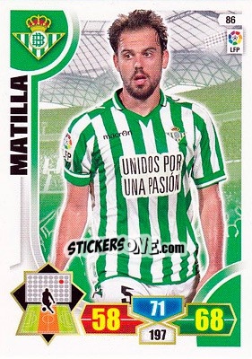Sticker Matilla - Liga BBVA 2013-2014. Adrenalyn XL - Panini