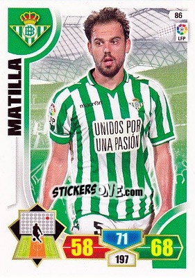 Sticker Matilla - Liga BBVA 2013-2014. Adrenalyn XL n. 86 - Panini
