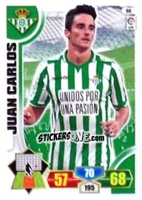 Sticker Juan Carlos - Liga BBVA 2013-2014. Adrenalyn XL n. 88 - Panini