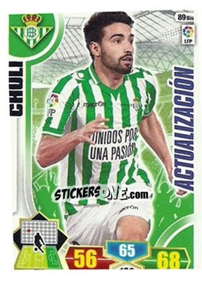 Sticker Chuli - Liga BBVA 2013-2014. Adrenalyn XL n. 89bis - Panini