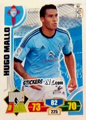 Sticker Hugo Mallo - Liga BBVA 2013-2014. Adrenalyn XL n. 92 - Panini