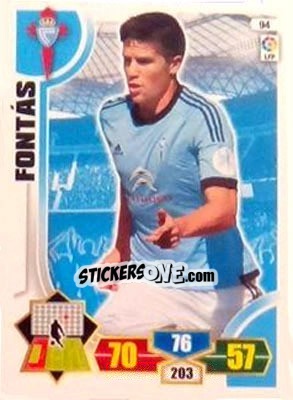 Sticker Fontás - Liga BBVA 2013-2014. Adrenalyn XL n. 94 - Panini