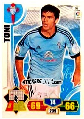 Sticker Toni - Liga BBVA 2013-2014. Adrenalyn XL n. 95 - Panini