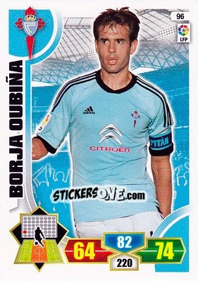 Sticker Borja Oubiña - Liga BBVA 2013-2014. Adrenalyn XL n. 96 - Panini