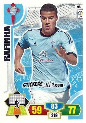 Figurina Rafinha Alcántara - Liga BBVA 2013-2014. Adrenalyn XL - Panini