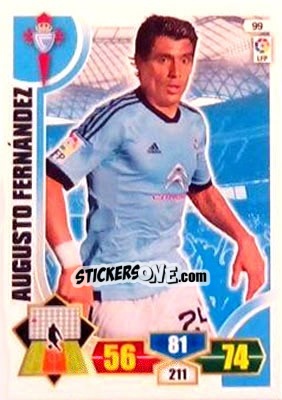Sticker Augusto Fernández - Liga BBVA 2013-2014. Adrenalyn XL n. 99 - Panini