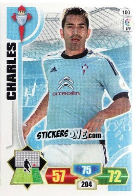 Sticker Charles - Liga BBVA 2013-2014. Adrenalyn XL n. 100 - Panini