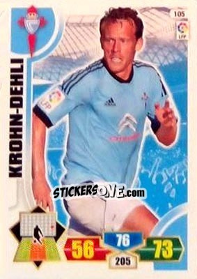 Sticker Krohn-Dehli - Liga BBVA 2013-2014. Adrenalyn XL n. 105 - Panini