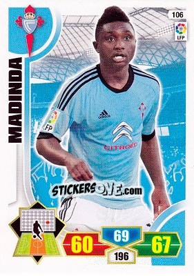 Sticker Madinda - Liga BBVA 2013-2014. Adrenalyn XL n. 106 - Panini