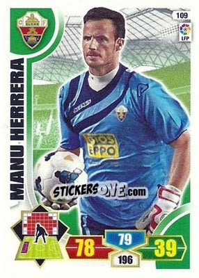 Sticker Manu Herrera - Liga BBVA 2013-2014. Adrenalyn XL n. 109 - Panini