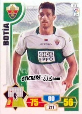 Sticker Botia - Liga BBVA 2013-2014. Adrenalyn XL n. 112 - Panini