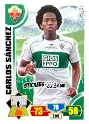 Sticker Carlos Sánchez - Liga BBVA 2013-2014. Adrenalyn XL n. 114 - Panini