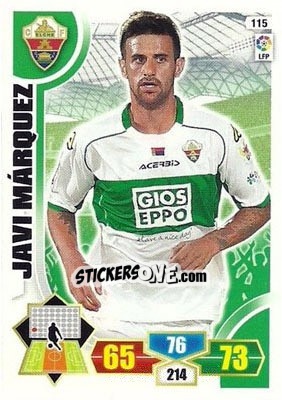 Cromo Javi Márquez - Liga BBVA 2013-2014. Adrenalyn XL - Panini