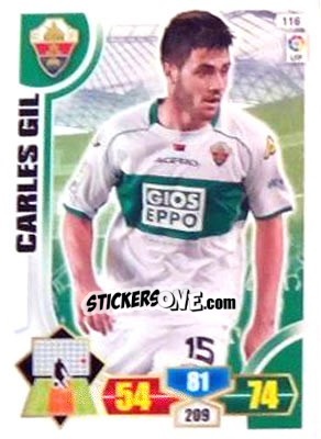 Sticker Carles Gil - Liga BBVA 2013-2014. Adrenalyn XL n. 116 - Panini