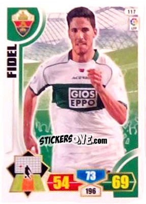 Sticker Fidel - Liga BBVA 2013-2014. Adrenalyn XL n. 117 - Panini