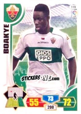 Sticker Boakye - Liga BBVA 2013-2014. Adrenalyn XL n. 119 - Panini