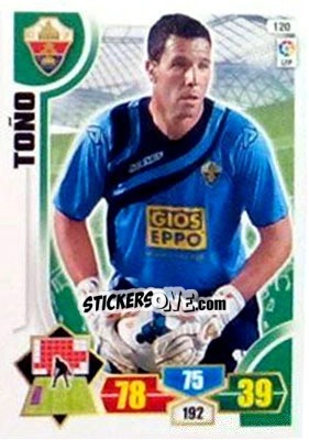 Sticker Toño - Liga BBVA 2013-2014. Adrenalyn XL n. 120 - Panini