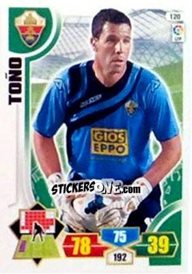 Cromo Toño - Liga BBVA 2013-2014. Adrenalyn XL - Panini