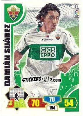 Sticker Damian Suarez - Liga BBVA 2013-2014. Adrenalyn XL n. 121 - Panini