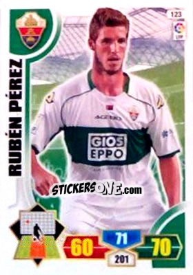 Sticker Rubén Pérez - Liga BBVA 2013-2014. Adrenalyn XL n. 123 - Panini