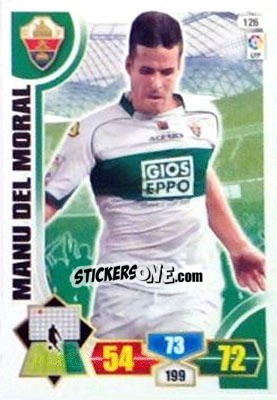 Sticker Manu del Moral - Liga BBVA 2013-2014. Adrenalyn XL n. 126 - Panini