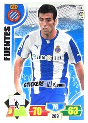 Sticker Fuentes - Liga BBVA 2013-2014. Adrenalyn XL n. 131 - Panini