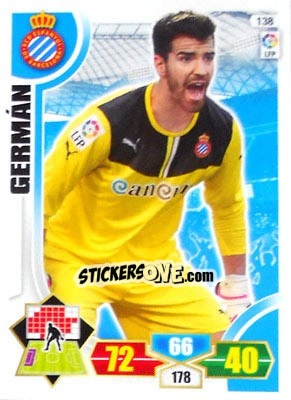 Sticker German - Liga BBVA 2013-2014. Adrenalyn XL n. 138 - Panini