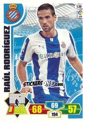 Sticker Raúl Rodríguez - Liga BBVA 2013-2014. Adrenalyn XL n. 139 - Panini