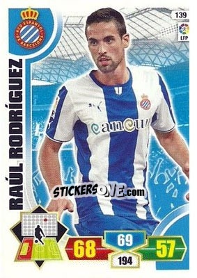 Cromo Raúl Rodríguez - Liga BBVA 2013-2014. Adrenalyn XL - Panini