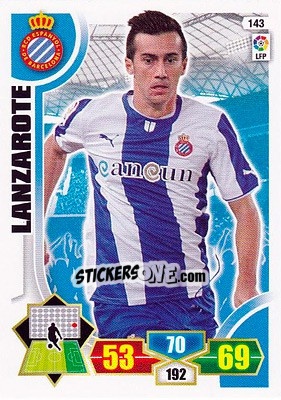 Sticker Lanzarote - Liga BBVA 2013-2014. Adrenalyn XL n. 143 - Panini