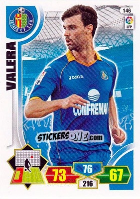 Cromo Valera - Liga BBVA 2013-2014. Adrenalyn XL n. 146 - Panini