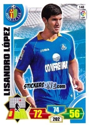 Sticker Lisandro López - Liga BBVA 2013-2014. Adrenalyn XL n. 148 - Panini