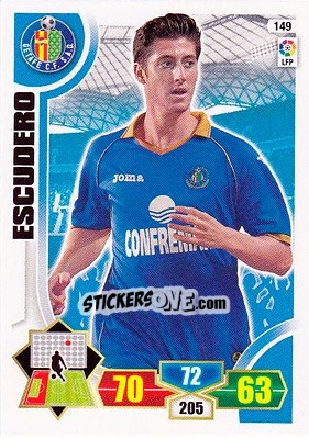 Sticker Escudero - Liga BBVA 2013-2014. Adrenalyn XL - Panini