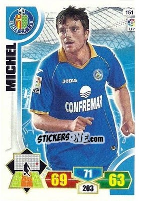 Sticker Michel - Liga BBVA 2013-2014. Adrenalyn XL n. 151 - Panini