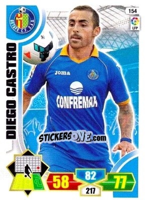 Sticker Diego Castro - Liga BBVA 2013-2014. Adrenalyn XL n. 154 - Panini