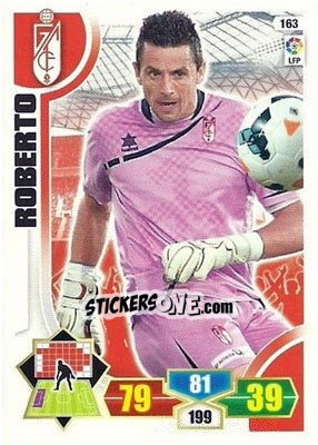 Sticker Roberto - Liga BBVA 2013-2014. Adrenalyn XL n. 163 - Panini