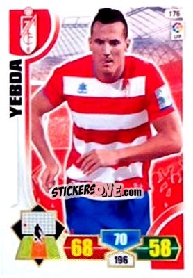 Sticker Yebda - Liga BBVA 2013-2014. Adrenalyn XL n. 176 - Panini