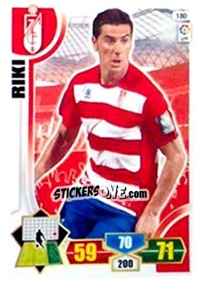 Sticker Riki - Liga BBVA 2013-2014. Adrenalyn XL n. 180 - Panini
