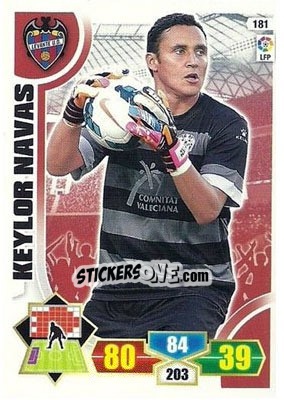 Sticker Keylor Navas - Liga BBVA 2013-2014. Adrenalyn XL n. 181 - Panini