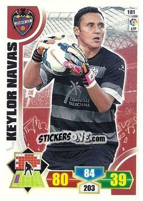 Cromo Keylor Navas - Liga BBVA 2013-2014. Adrenalyn XL - Panini