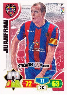 Sticker Juanfran - Liga BBVA 2013-2014. Adrenalyn XL n. 185 - Panini
