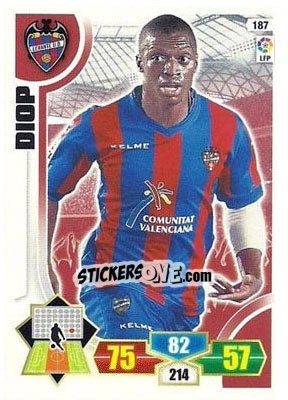 Sticker Diop - Liga BBVA 2013-2014. Adrenalyn XL n. 187 - Panini