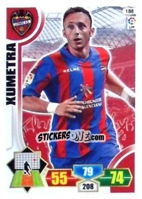 Sticker Xumetra - Liga BBVA 2013-2014. Adrenalyn XL n. 188 - Panini