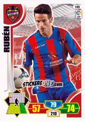 Sticker Rubén - Liga BBVA 2013-2014. Adrenalyn XL n. 189 - Panini