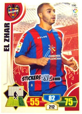 Sticker El Zhar - Liga BBVA 2013-2014. Adrenalyn XL n. 190 - Panini