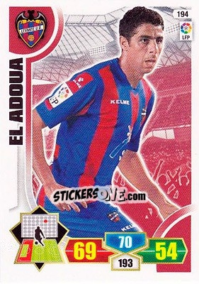 Sticker El Adoua - Liga BBVA 2013-2014. Adrenalyn XL n. 194 - Panini