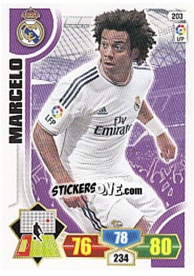 Sticker Marcelo - Liga BBVA 2013-2014. Adrenalyn XL - Panini
