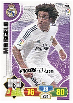 Figurina Marcelo - Liga BBVA 2013-2014. Adrenalyn XL - Panini