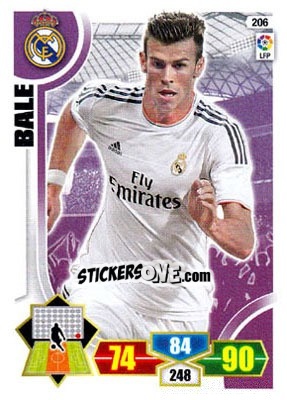 Sticker Bale - Liga BBVA 2013-2014. Adrenalyn XL - Panini
